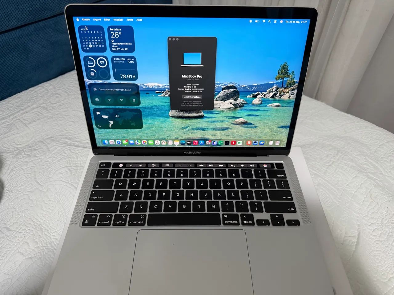MacBook Pro M1 2020 com Touch Bar - 8GB/256GB - Com caixa - Foto 2