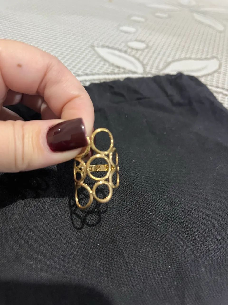 Anel Rommanel círculos vazados - Foto 3