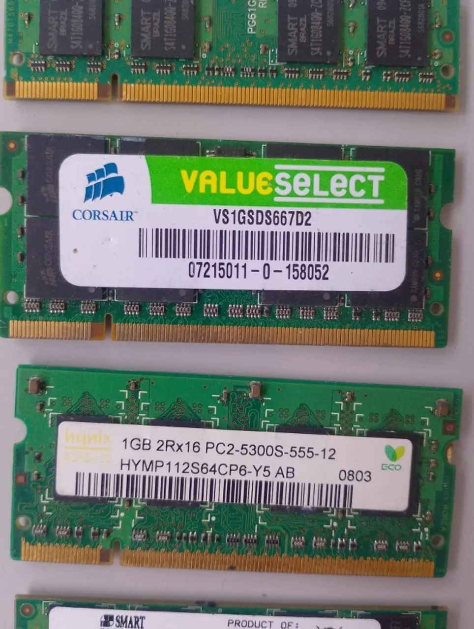 8 un. Memória Ram Notebook DDR2/DDR3 usadas - Foto 3