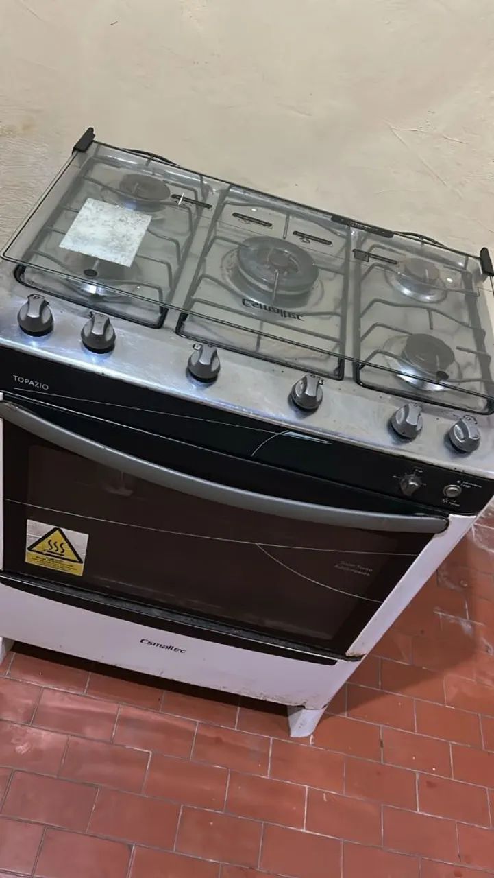 Fogão esmaltec 5 bocas acendedor elétrico 