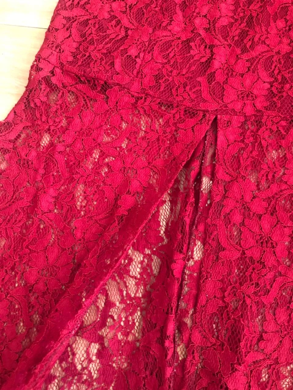 Vestido de festa longo de renda (P) - Foto 2