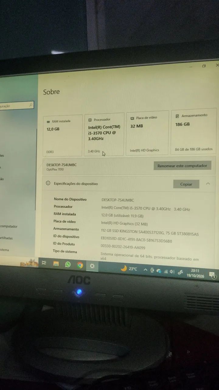 Pc i5 3570 Intel (R) core(TM) - Foto 2