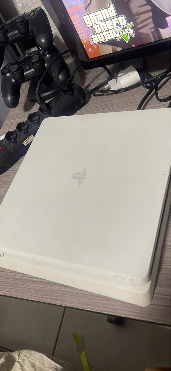 PS4 SLIM BRANCO - Foto 3