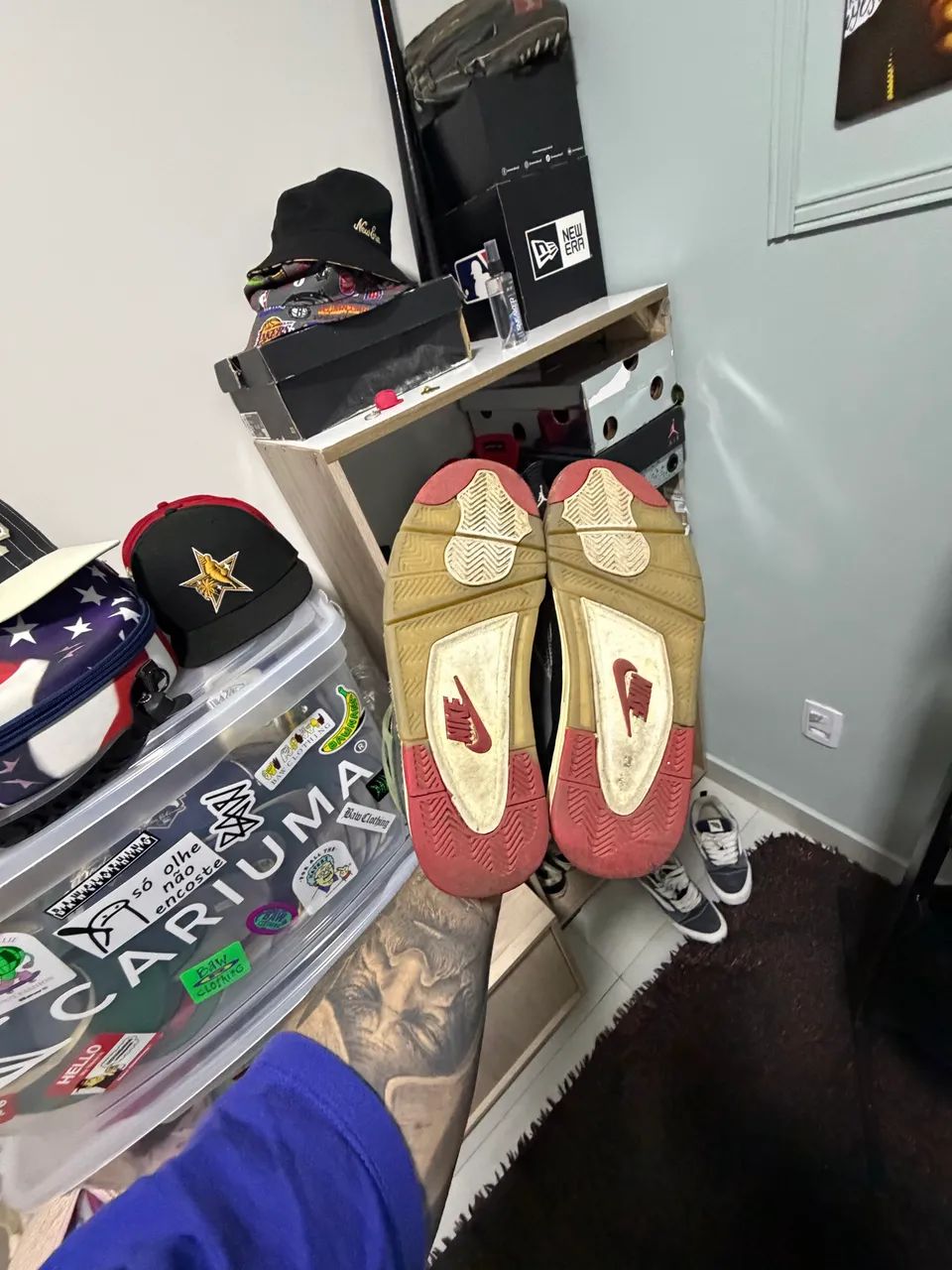 OFF White x Jordan 4 Bred SIZE 40BR - Foto 4