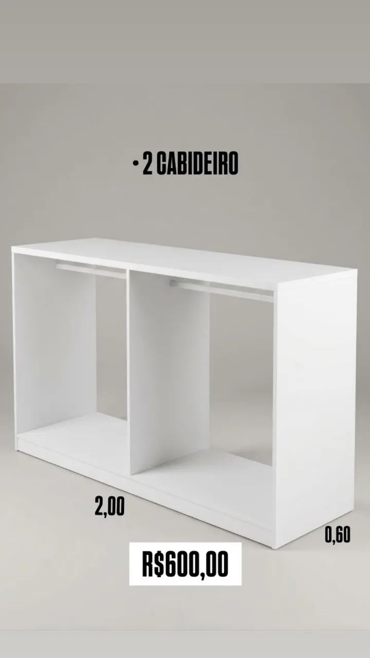 MÓDULO CLOSET / EXPOSITOR COM CABIDEIRO / LOJA DE ROUPAS