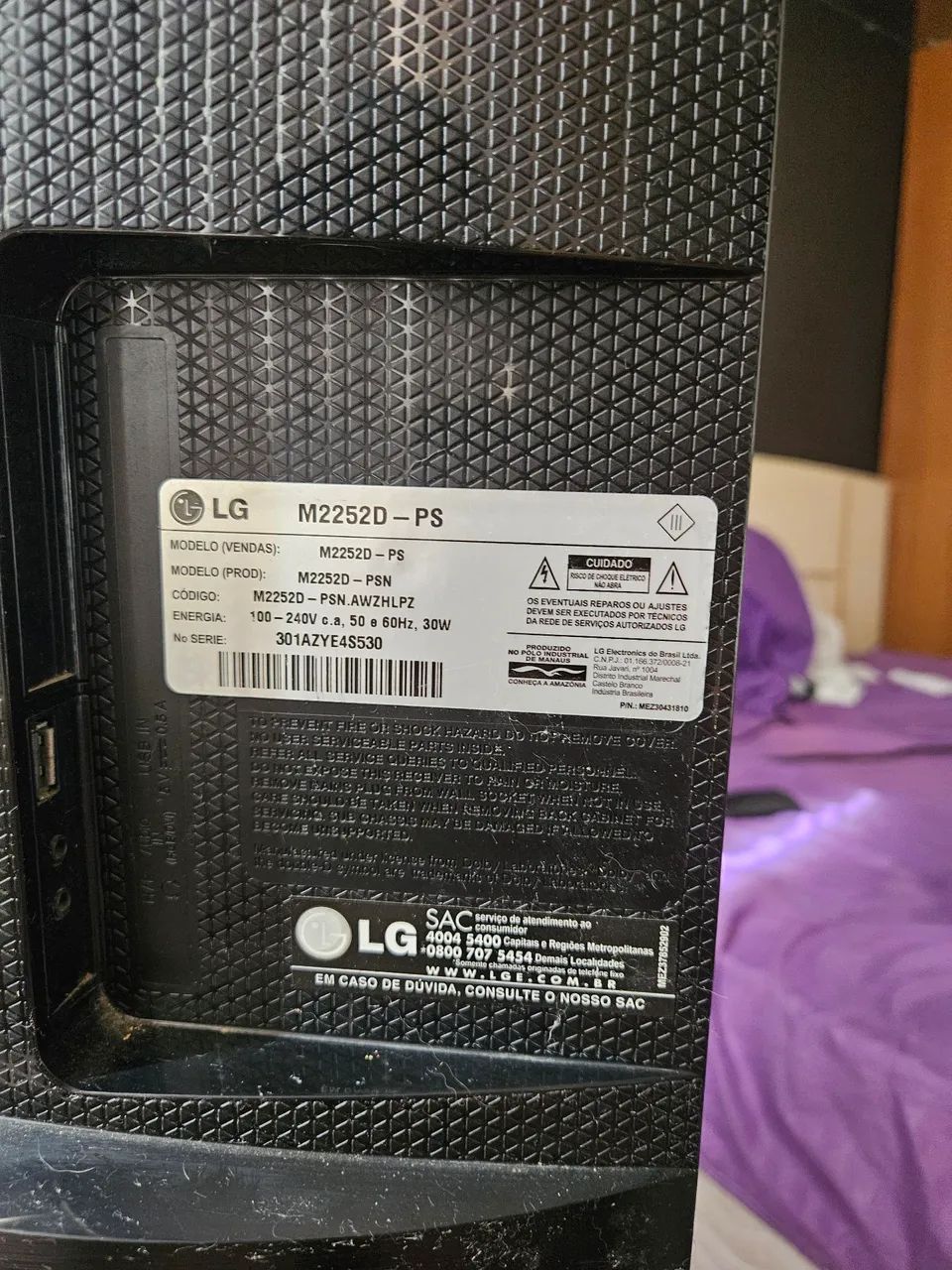 Monitor LG 21,5 Polegadas, 60wz - Foto 3