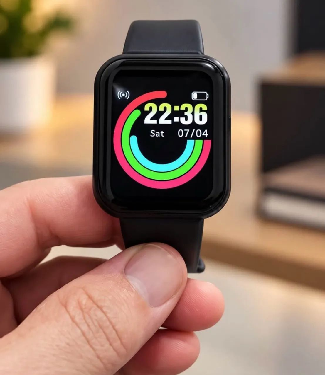 Smartwatch D20 Relógio Inteligente Bluetooth Preto - Foto 3