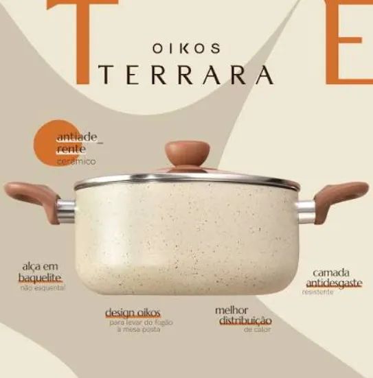 Jogo de Panelas Oikos Ceramica (NOVA) - Foto 3