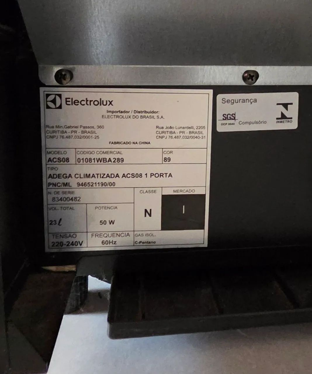 Adega Electrolux ACS08 - Foto 4