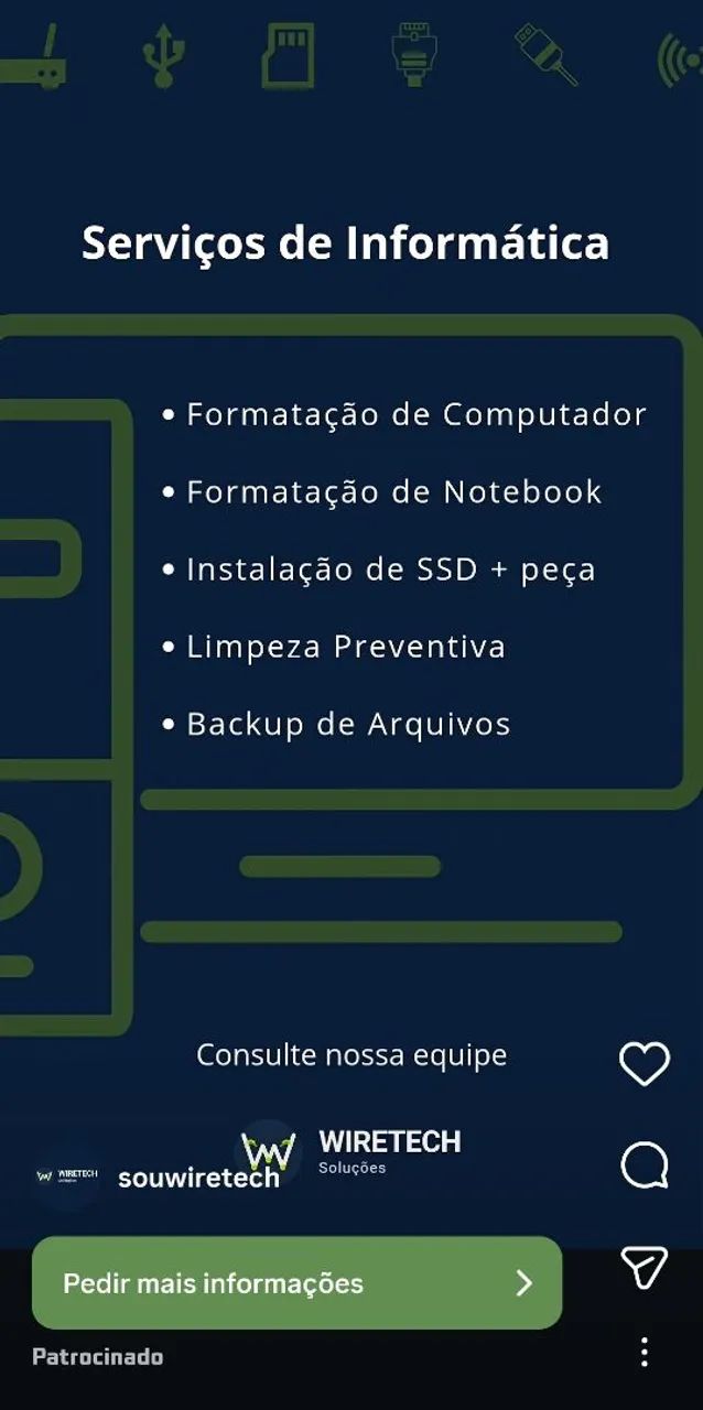 Serviços em informática e Internet