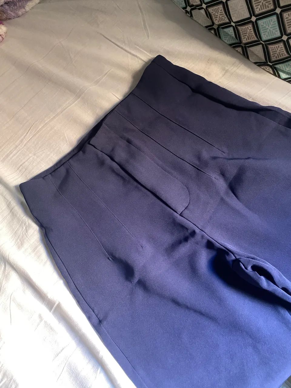 Calça estilo Zara azul marinho P  - Foto 4