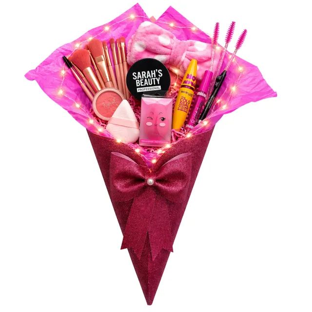 Buquê de Maquiagem LUXO Rosa 