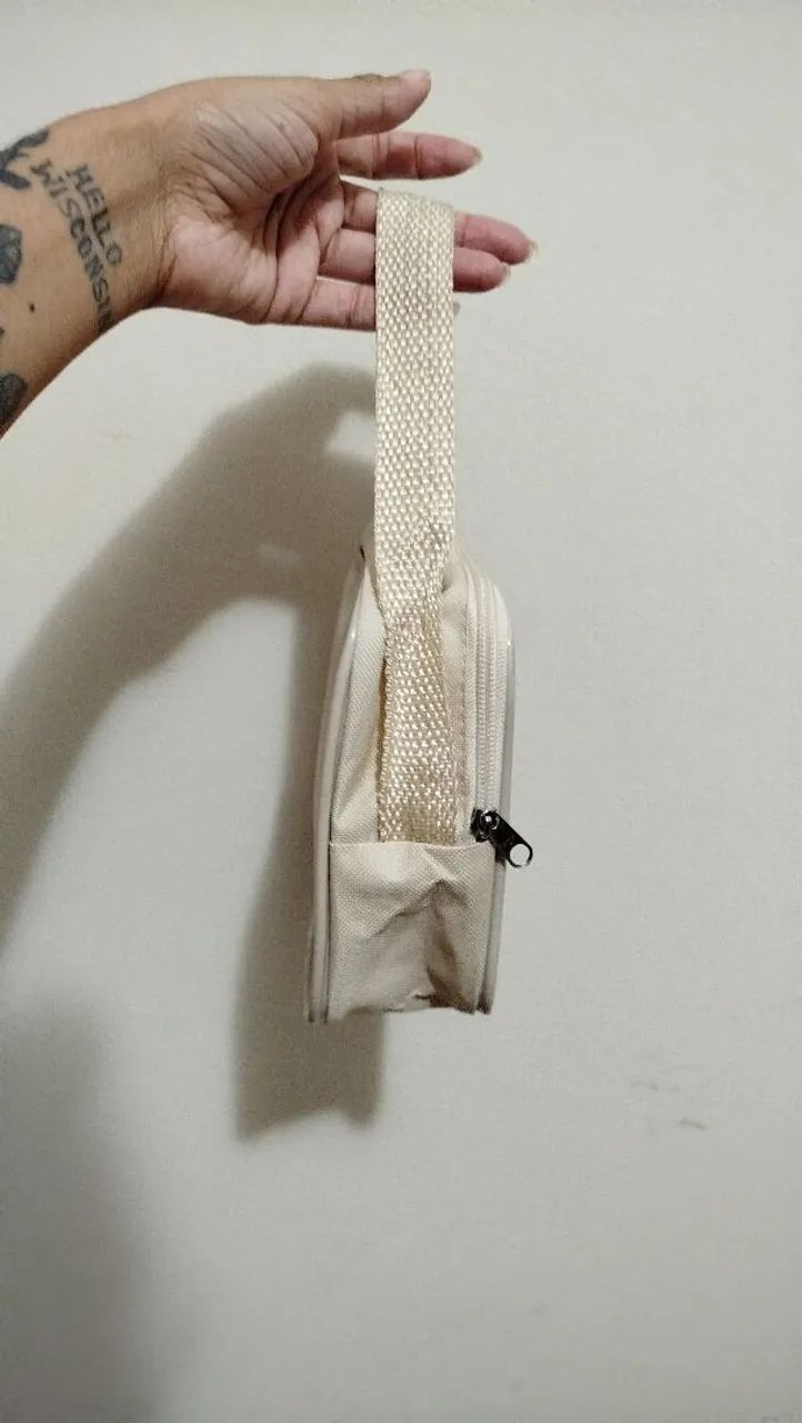 Necessaire infantil bege nova com estampa de elefante - Foto 2