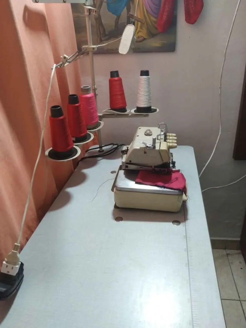 Maquina overlock e interlok industrial  nova - Foto 2