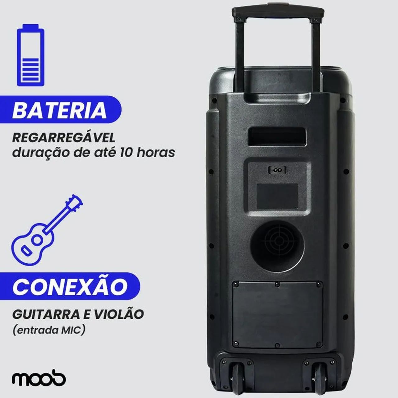 Caixa de som Bluetooth 1200W Moob - Foto 3
