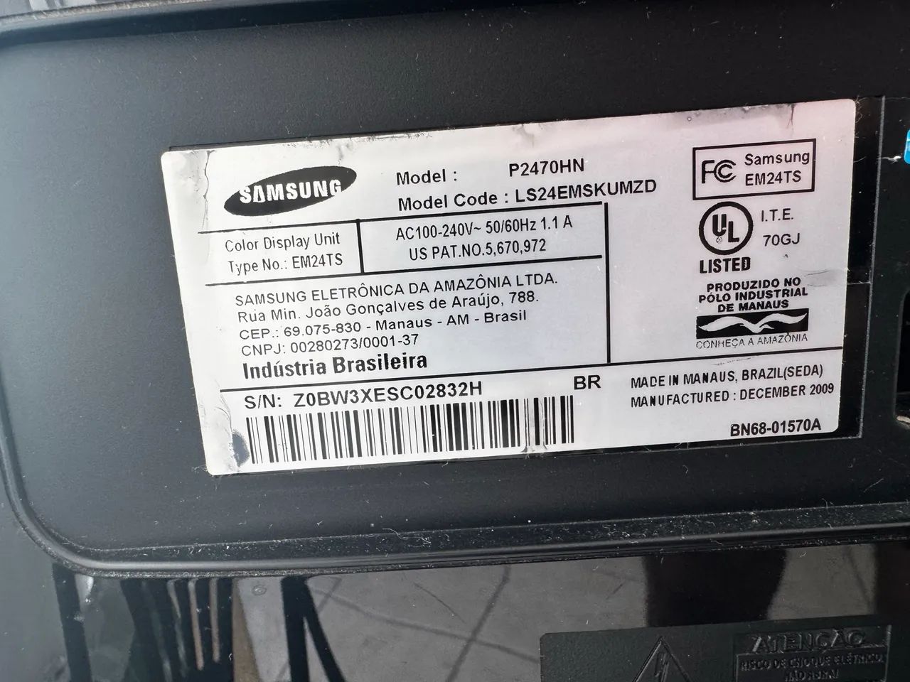 Tv monitor samsung 24 polegadas (p2470hn) - Foto 3