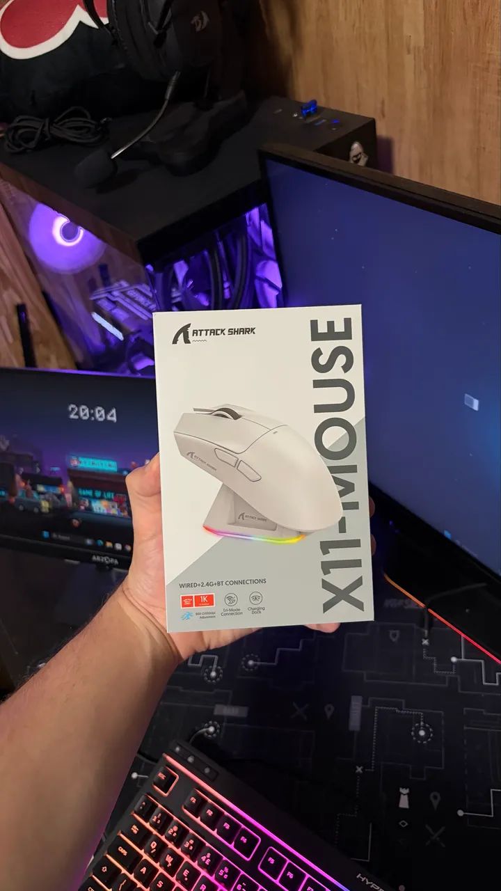 Novo - Mouse Gamer Attack Shark X11 