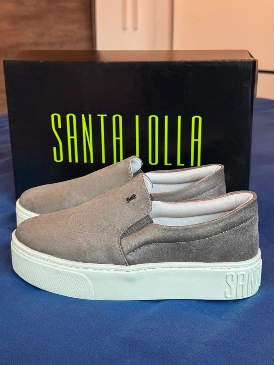 Tenis Slip On Plataforma Santa Lolla - Foto 4