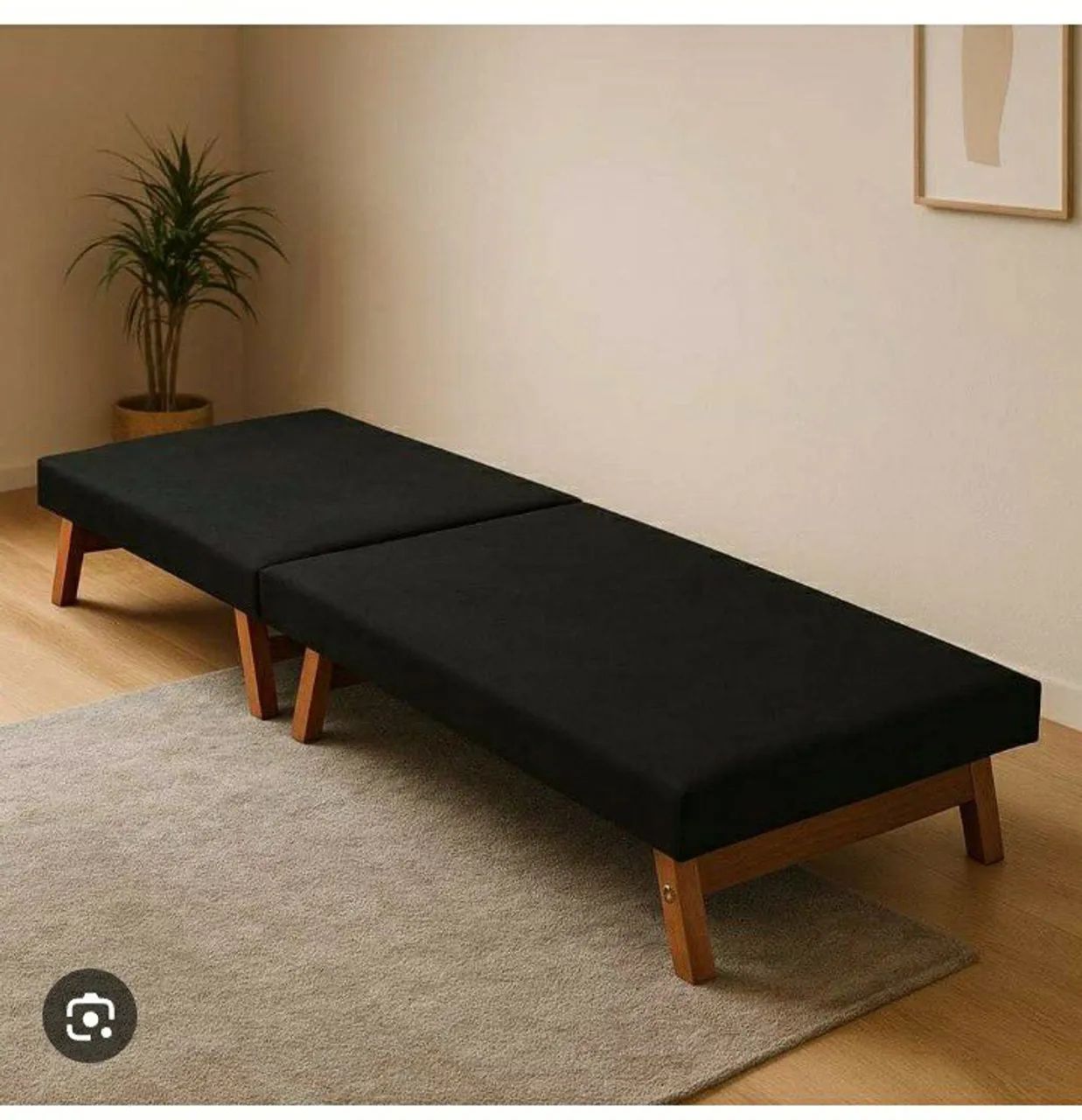 Cama portátil ou sofazinho camurça 