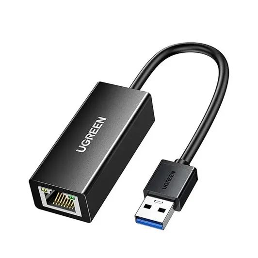 Adaptador de Rede Ugreen USB 3.0 para RJ45 CR111 - Preto