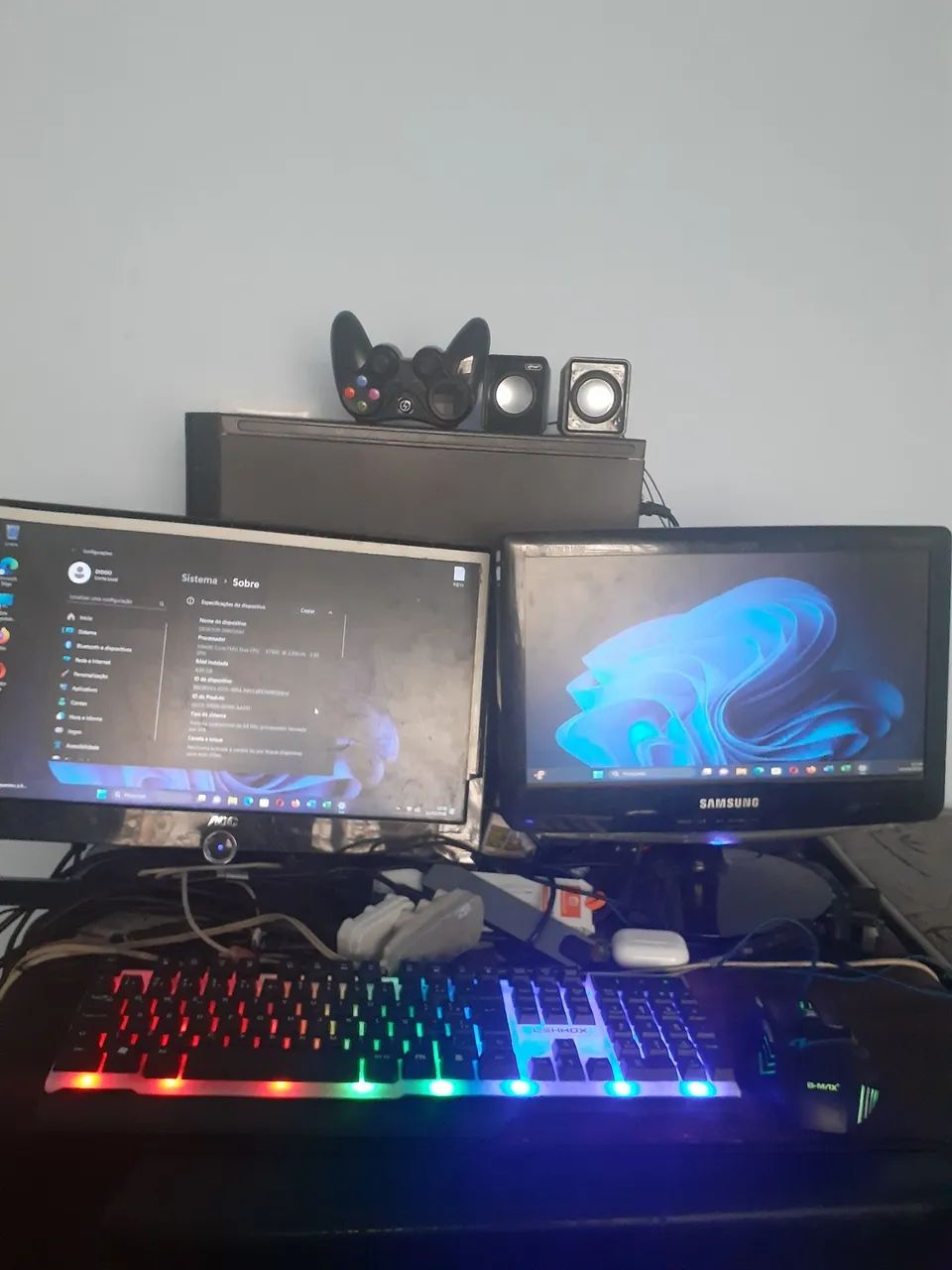 Vendo Computador completo com celular Galaxy A20 - Foto 2