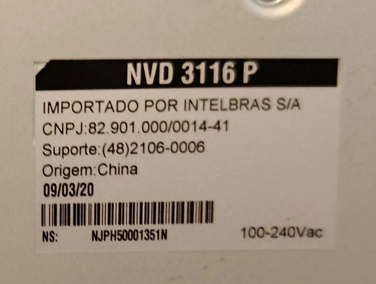 NVD Intelbras 3116 P - Foto 2