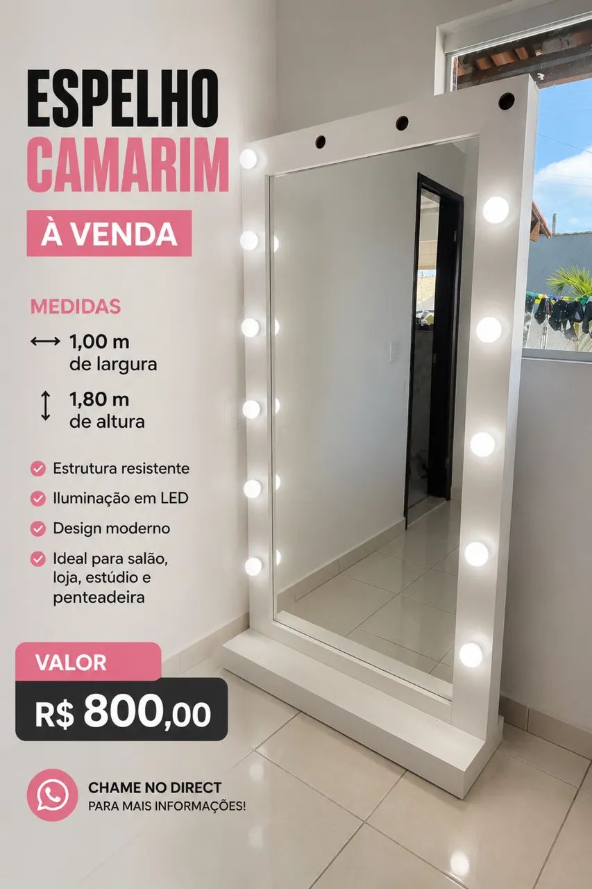 Espelho camarim 