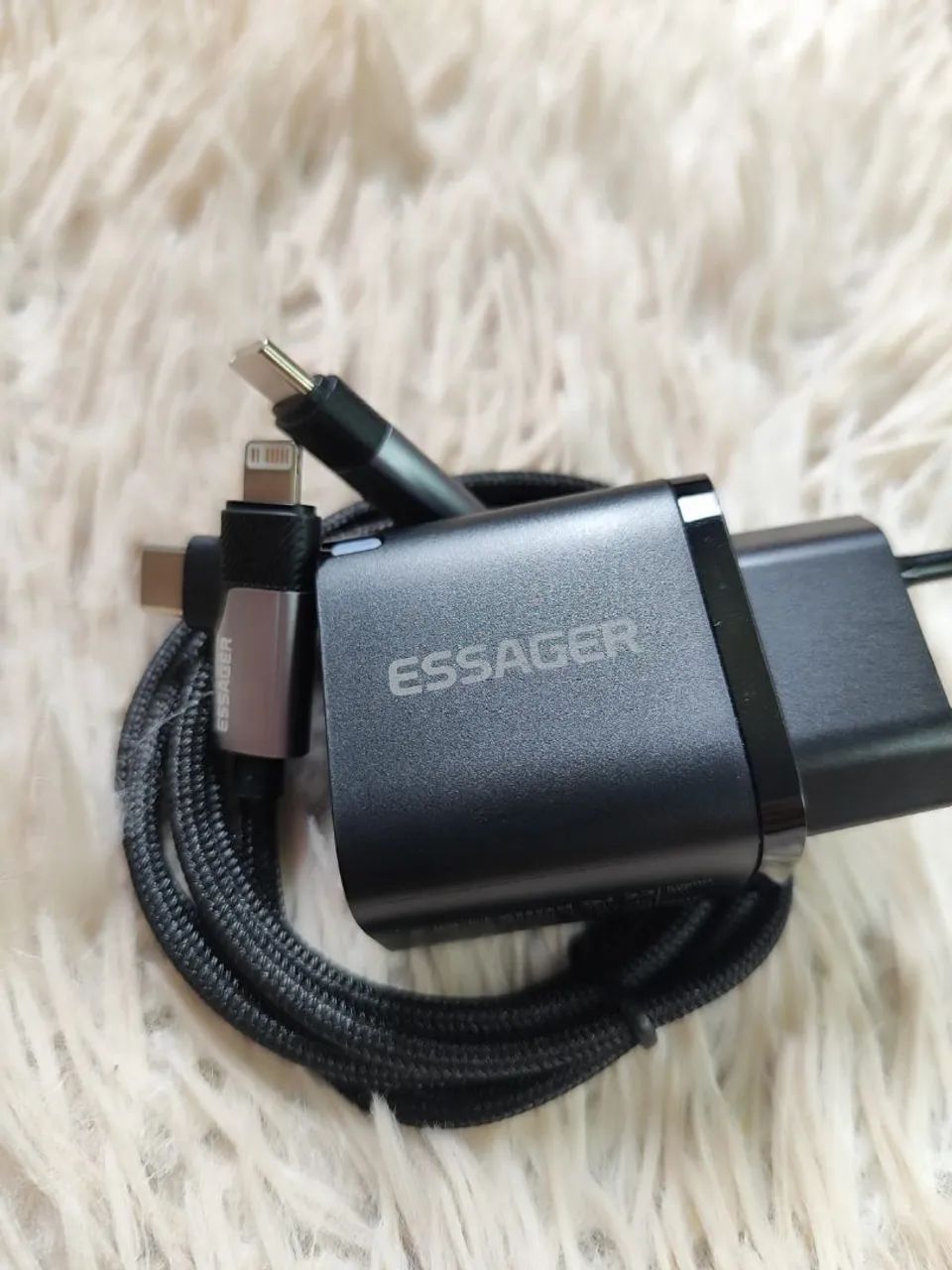 Carregador Original Essager 30w USB-C e Lightning 