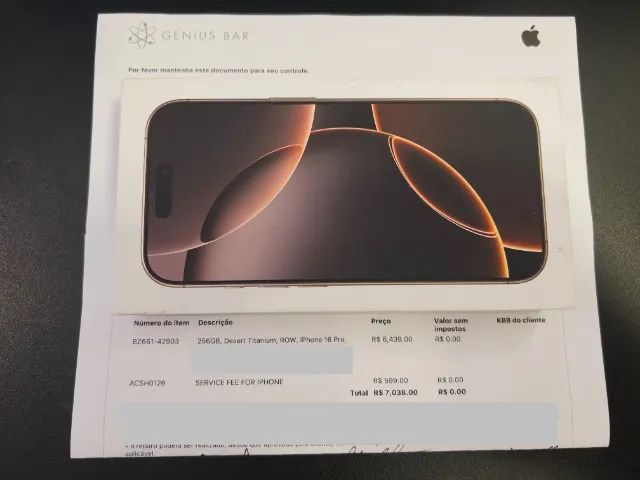 Apple iPhone 16 Pro 256GB - Desert Titanium (Novo) - Foto 2