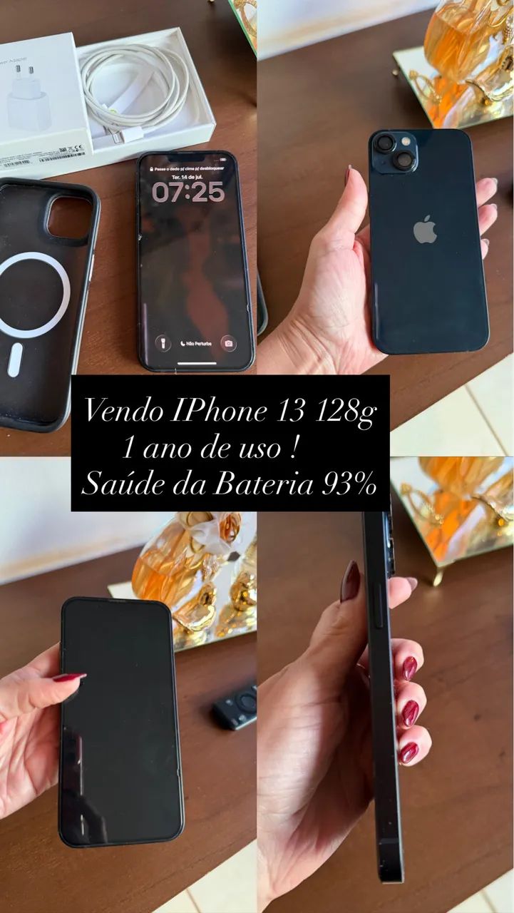 VENDO IPHONE 13 128g pouco tempo de uso  - Foto 2