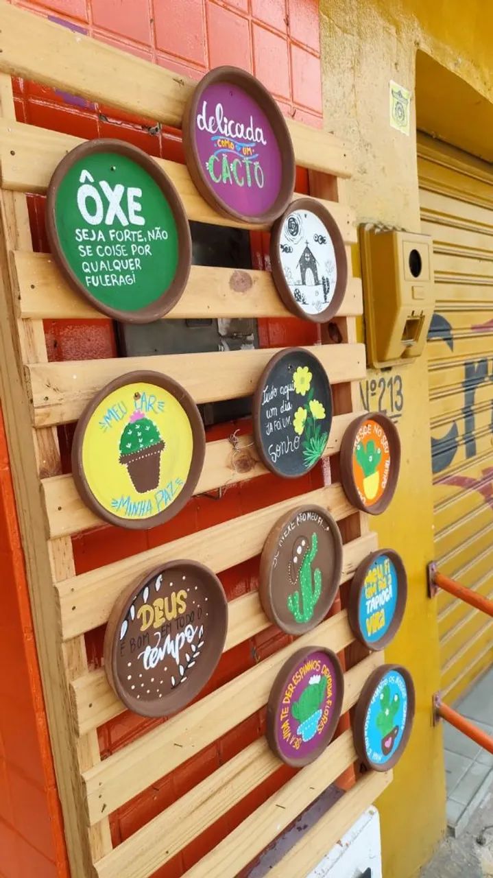 Pratos de barro pintado a mão  - Foto 4
