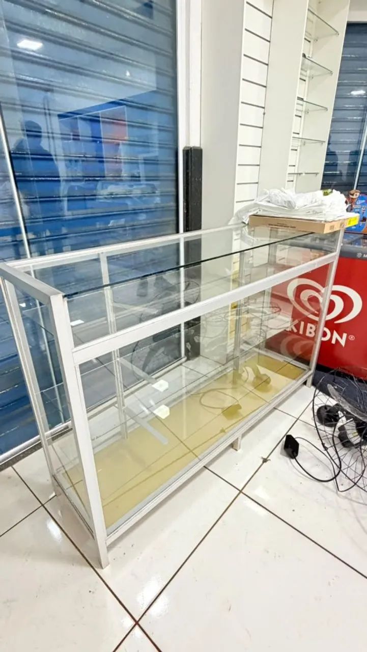 Balcão/Vitrine De Vidro 