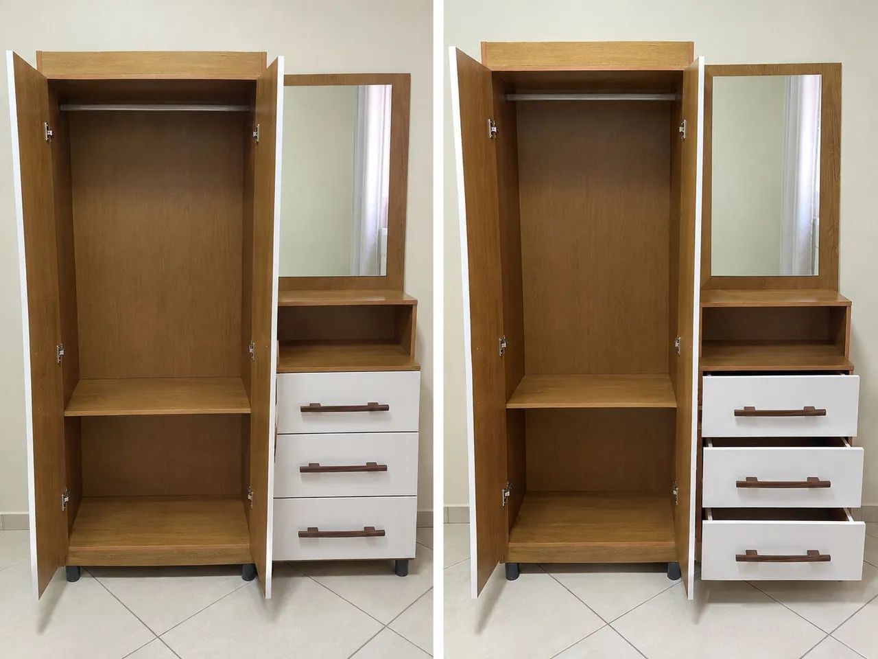Guarda-Roupa em MDF com Espelho - Foto 2