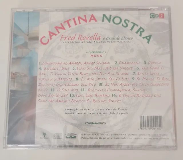 CD - Fred Rovella - Cantina Nostra - CD2 (Lacrado) - Foto 4