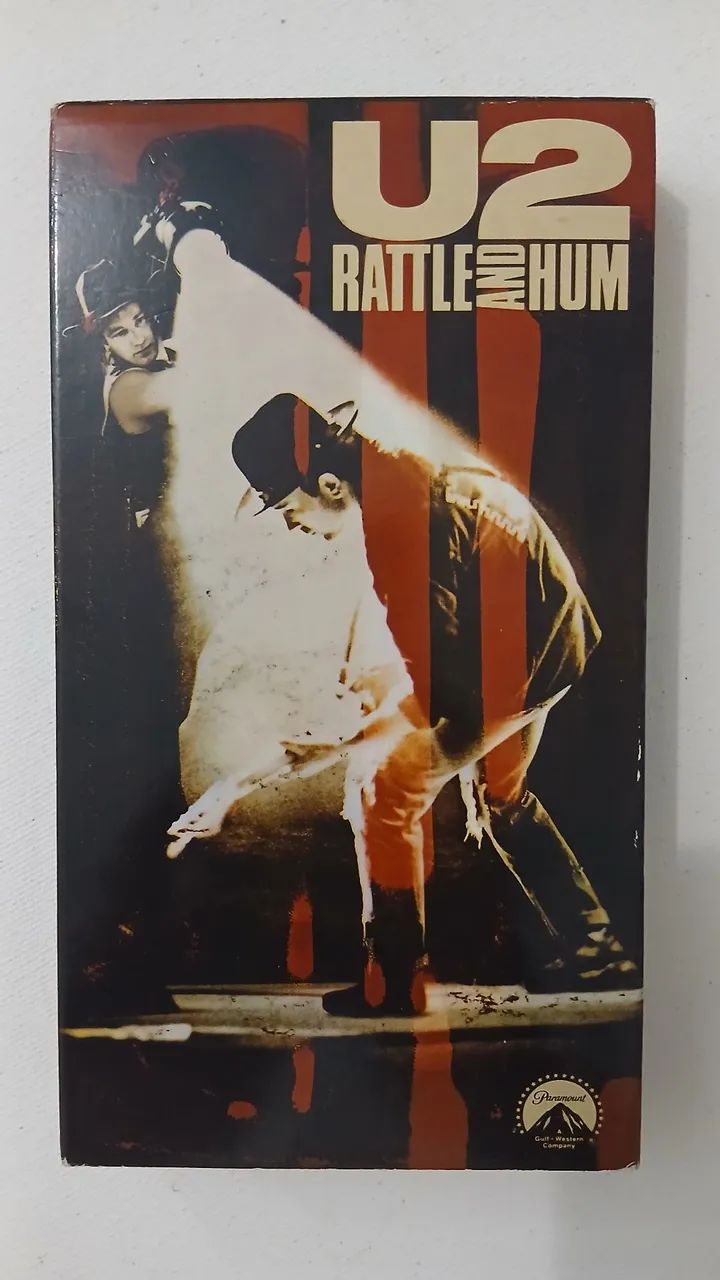 Fita vhs u2 rattle and hum americana usada - DVD, Blu-Ray e Vídeo