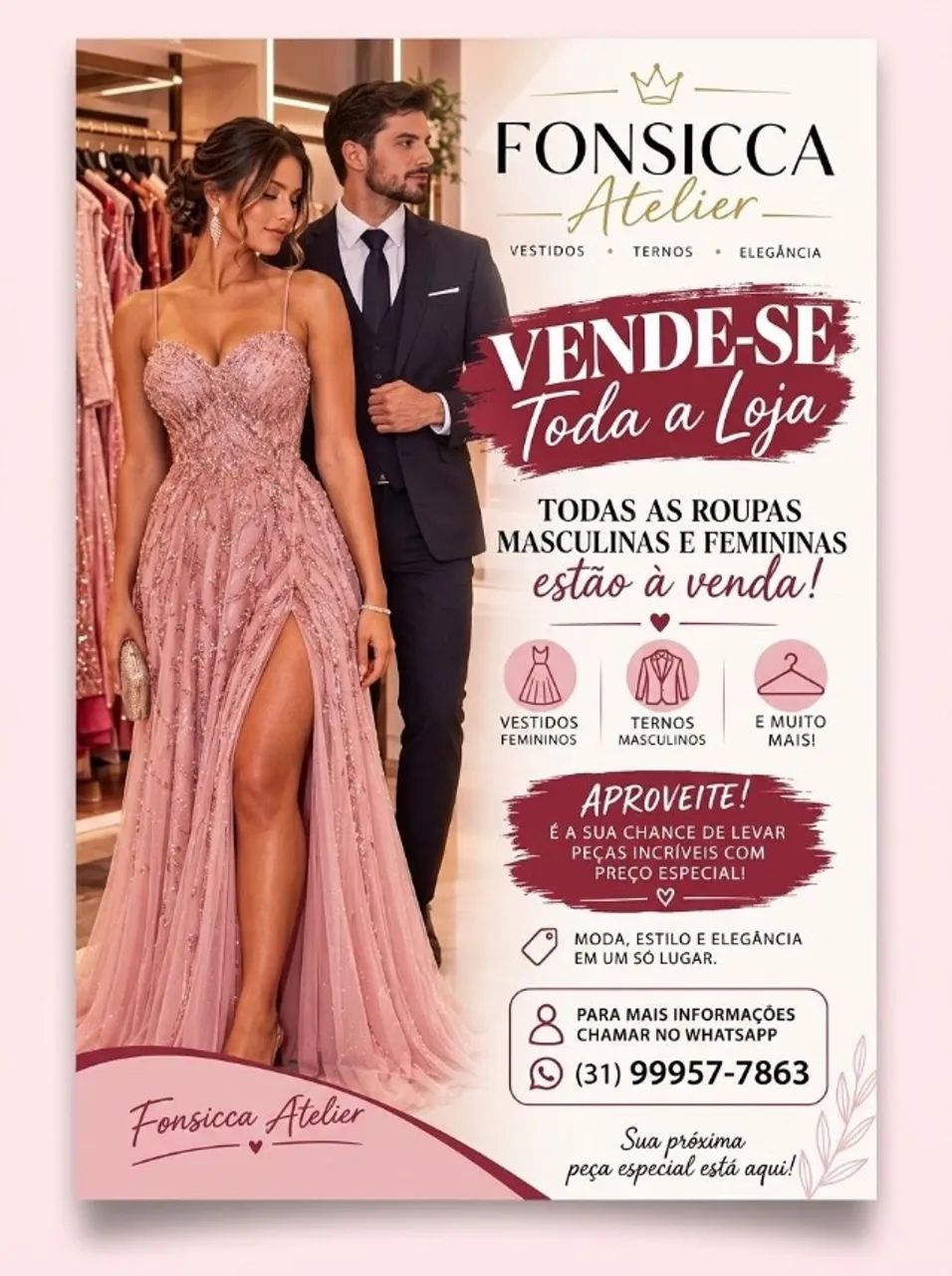 Vende-se tudo da loja