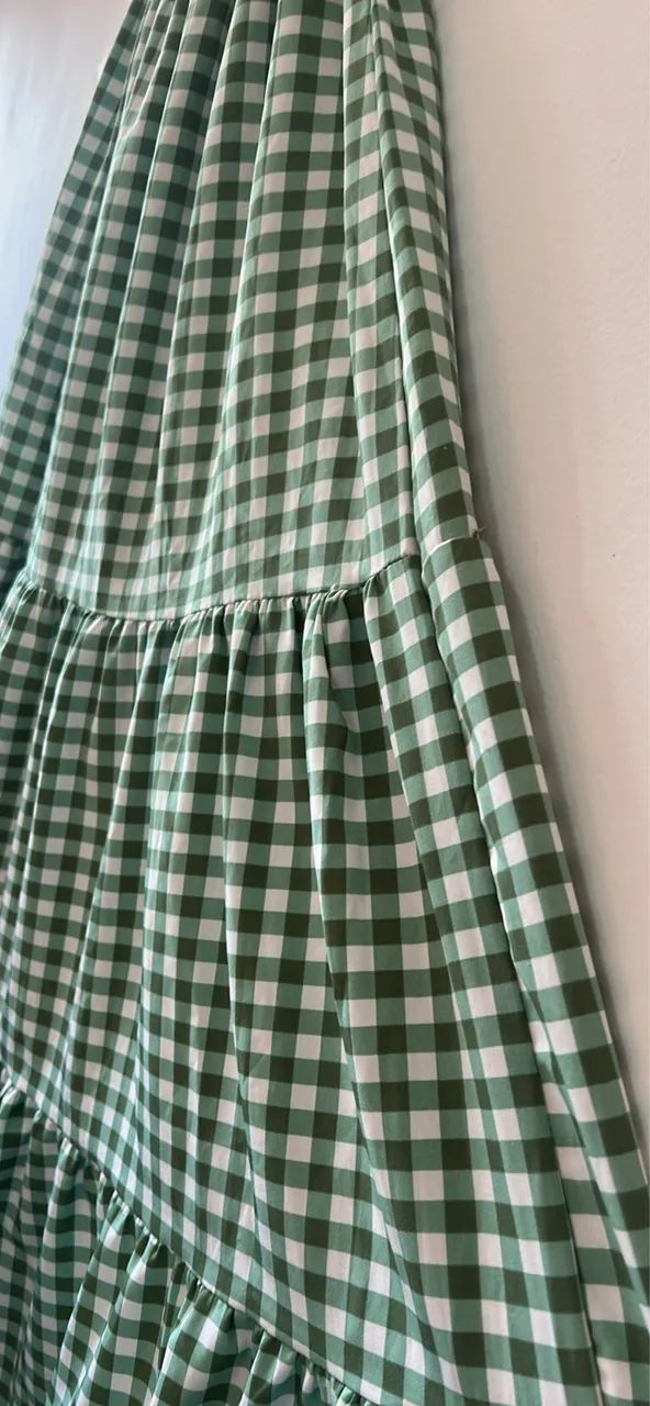 Vestido verde xadrez TAM M  - Foto 3