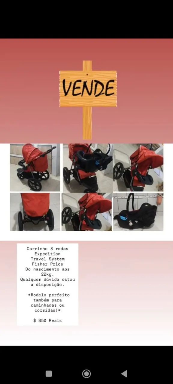 Carrinho Kiddo Nomad + Bebê Conforto + base (carro) - Foto 4