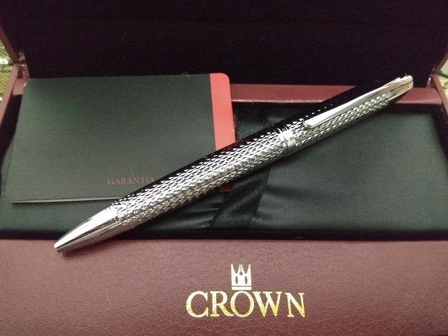 Caneta Crown Roller Ball Royal Collection Filigran Silver Prata - Foto 4