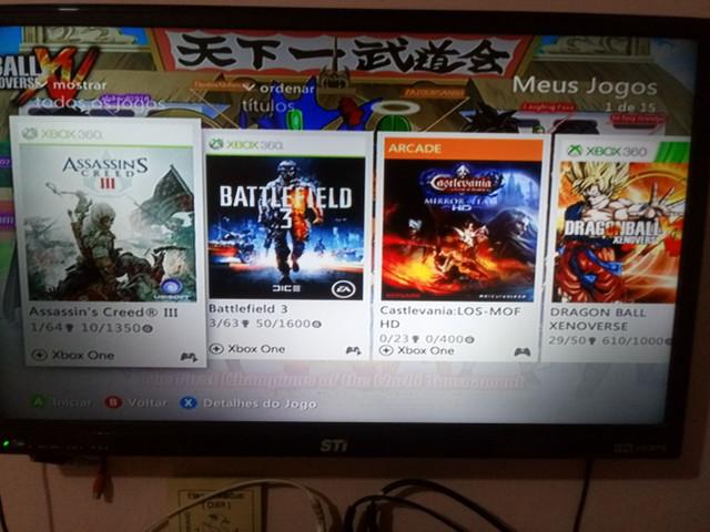 Xbox360 bloqueado com jogos originais preço negocialvel - Foto 2