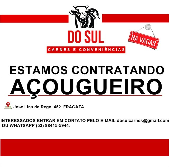 Vaga açougueiro!