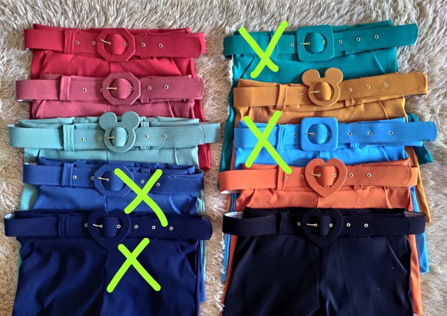 Shorts bengaline com cinto Gg