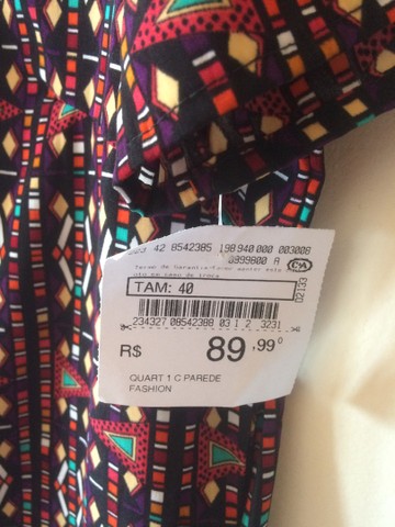 Vestido Curto estampado (com etiqueta) - Foto 5