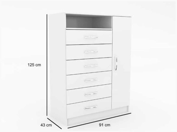 Comoda Iguaba Branco Até 12x - Frete Grátis  - Foto 4