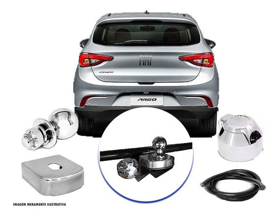 Engate Reboque Fiat Argo 2018 2019 2020 2021 2022 2023 Fixo - Foto 2