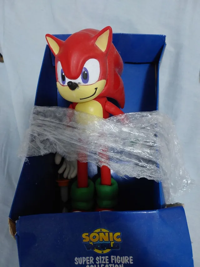 Knuckles Boneco Vermelho De Pelúcia Da Turma Do Sonic 37 Cm