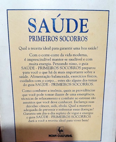 Saúde Primeiros Socorros - Guias Femininos Nova Cultural