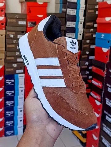 Tenis adidas masculino sales caramelo