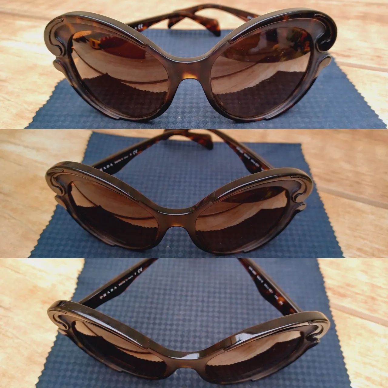 Óculos Prada edição limitada Butterfly frame glasses original  - Foto 3