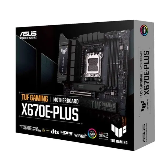 Placa Mãe Am5 Asus Tuf Gaming X670E-Plus, Ddr5 128Gb, M2/Nvme, Dp, Hdmi